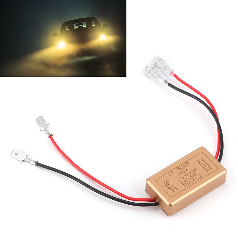 LED Headlight Strobe Controller Flasher Module H1 H3 Signal Light
