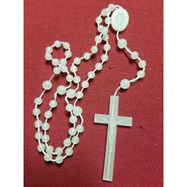 2 GLOW IN THE DARK Luminous  for SAINT MARY & AngelROSARY Acrylic Plastic
