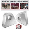 Weld on Shackle Clevis Mounts, for Most Vehicles Bumper Towing,