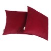 LEIFANTIYA 18 x 18 Inches Burgundy Square Throw Pillow Cover