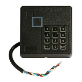 MENGQI-CONTROL Proximity RFID ID Card Door Access Control Keypad Reader 125KHz Wiegand 26/34 Bit Black Color