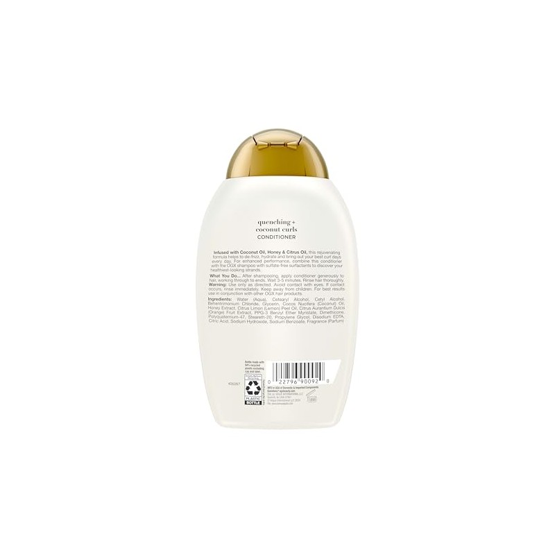 OGX, Acondicionador de Coco para Rizos, 385 ml