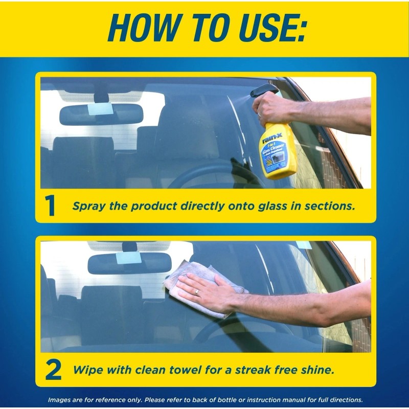 Rain-x Glass Cleaner + Rain Repellent, 23 oz