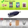 2pcs Selladora De Bolsas Plásticas, Prueba Humedad Alimentos y Artículosz