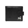 Jack Russell Black Leather Wallet