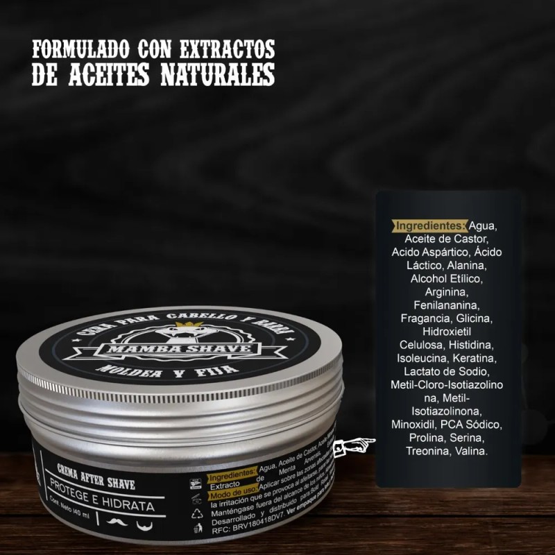 Cera Para Barba, Cabello Y Bigote Mamba Shave Gel Barba