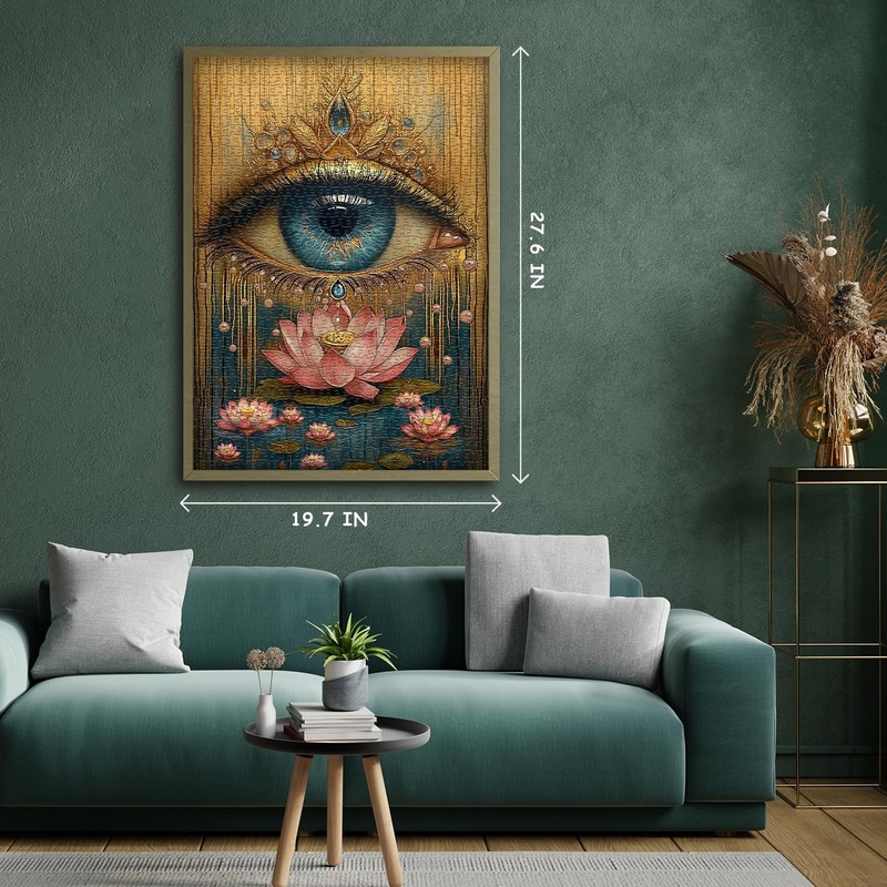 Lotus Eye Puzzles for Adults 1000 Pieces, Flower Eyes Art
