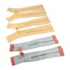 3Pairs Zipper Compression Socks Breathable Open Toe Over The Calf