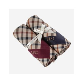 Daks (신세계강남점)하우스 체크 면 손수건 2종세트 DCHA8F001N2 (Shinsegae Gangnam) House Check Cotton Handkerchief 2-Piece Set DCHA8F001N2