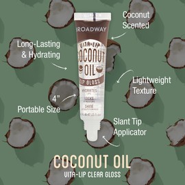 Ruby Kisses Broadway Vita-Lip Clear Lip Gloss (3 Pack Mango Butter, Rosehip, Coconut Oil), Ultra-Hydrating & Soothing Formula with Vitamin Oils, High-Shine Non-Sticky Finish, Healing Lip Balm