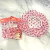 Dot Shower Bath Waterproof Hair Treatment Cap Hair Cap 5ea