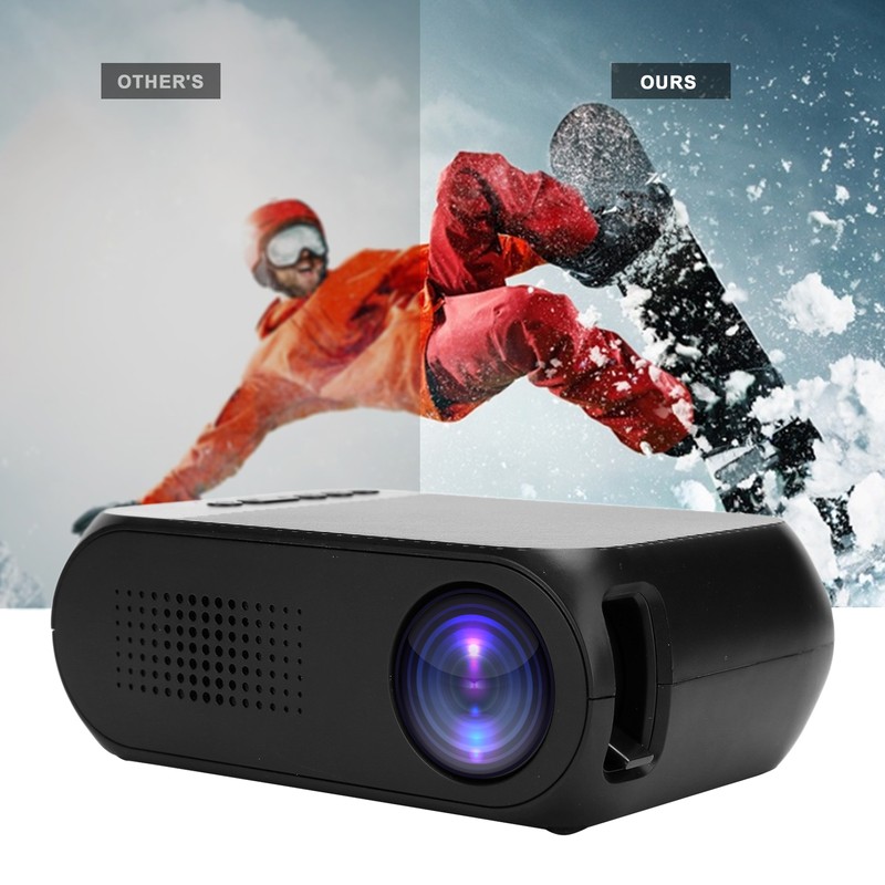 Mini Projector Black Micro 1080P HDMI Multi Function Home Theater