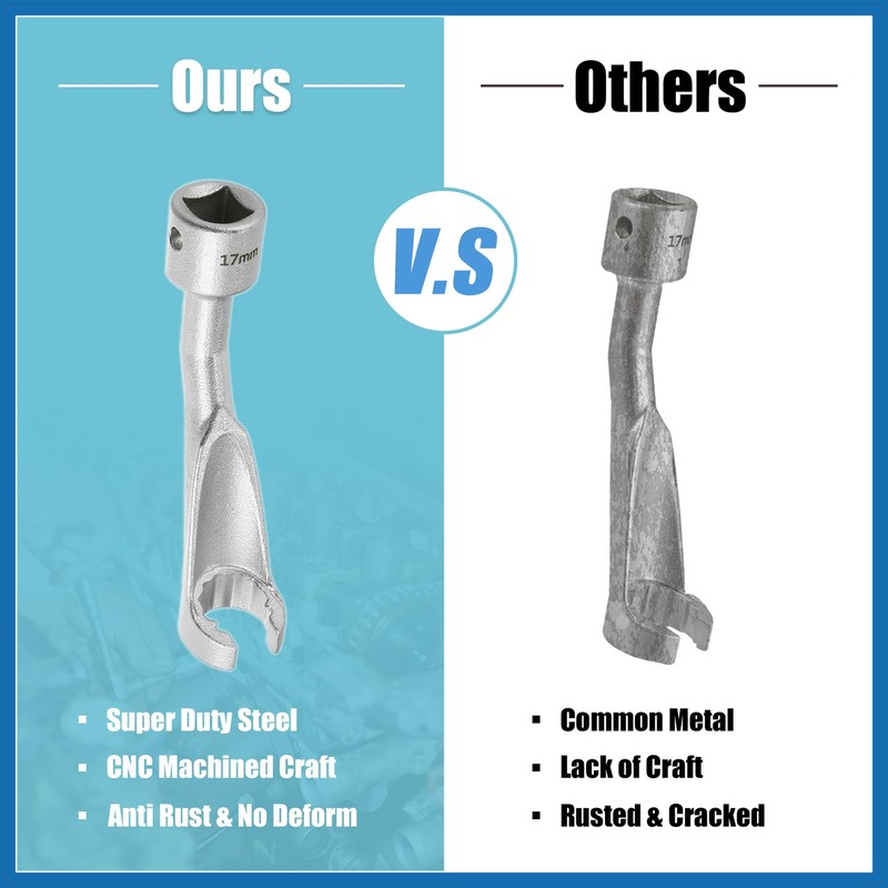 A ABSOPRO 17mm 12 Pt Common Rail Injection Fuel Line