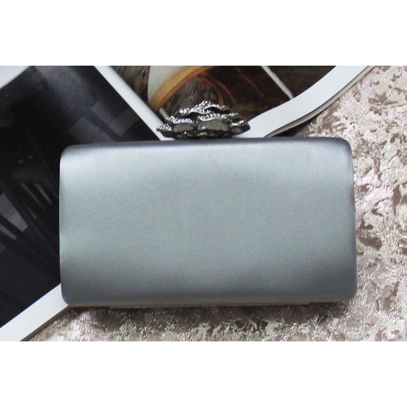 SwankySwans Women's Rosie Clutch Bag, silver