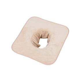Perfeclan Salon Massage Table Towel, Face Pillow Towel with Face Hole, Beauty Bed Sheet, Face Pad, Absorbent Towel, Lying Towel, Light Brown