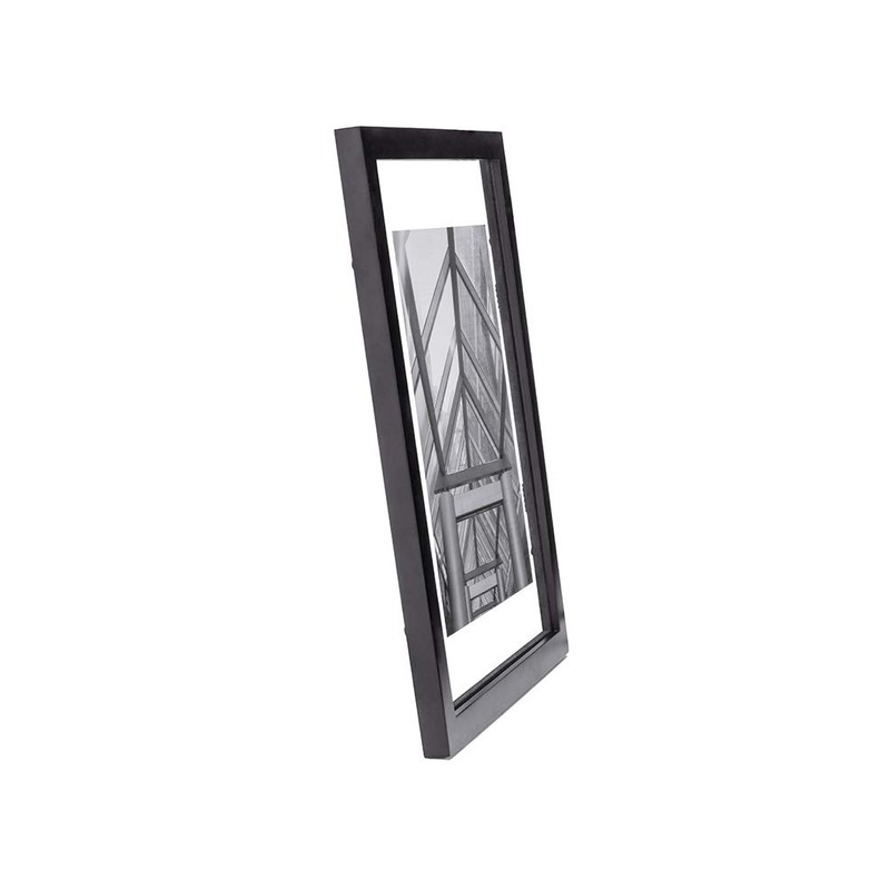 Malden 11x14 Floating Glass Picture Frame, Made to Display 8x10
