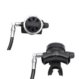Fowecry 90 Degree Swivel Hose Adapter for 2Nd Stage Scuba Diving Regulator Connector Dive Replacement