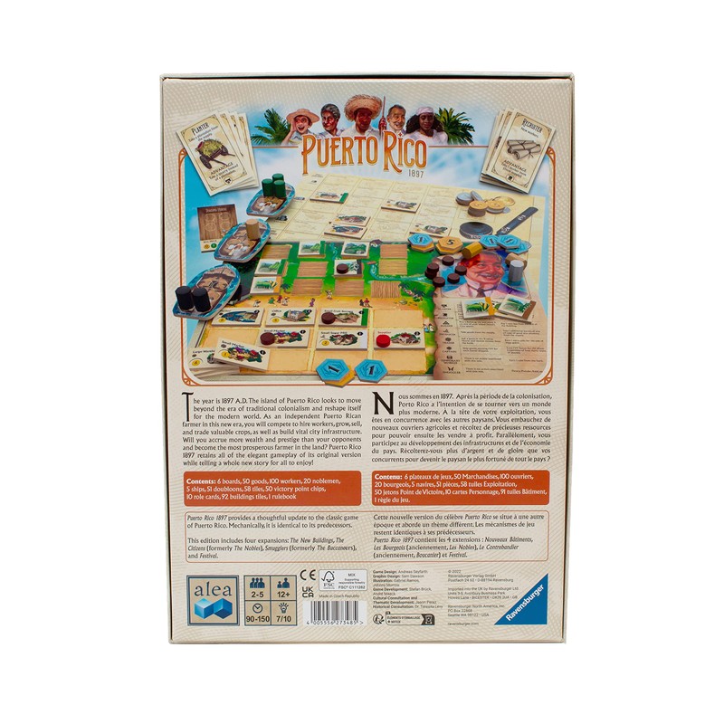 Ravensburger Puerto Rico 1897 Board Game - Strategic Gameplay for