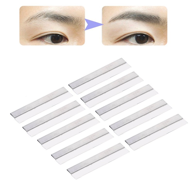 100 pieces/set women's make-up eyebrow face blade trimmer, eyebrow razor,