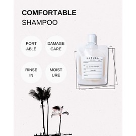 SASURA Rinse in Shampoo Travel 100ml Amino Acid Shampoo for Men Women Pouch Travel