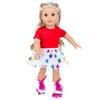 18 Inch Girl Doll Travel Skating Sport Play Set -