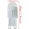 SQXBK G9 2PCS 110V 3W Warm White Mini Dimmable 360