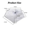 NYGHMY 1 Pcs Diamond Shape Acrylic Window Planter - Transparent