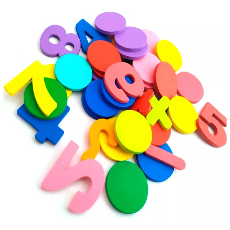 Number Operation Juego Didactico Fichas Numeros Resta Suma Division Madera