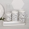 Golden Bell Butterfly Gray 3-tier cutlery container + lid /