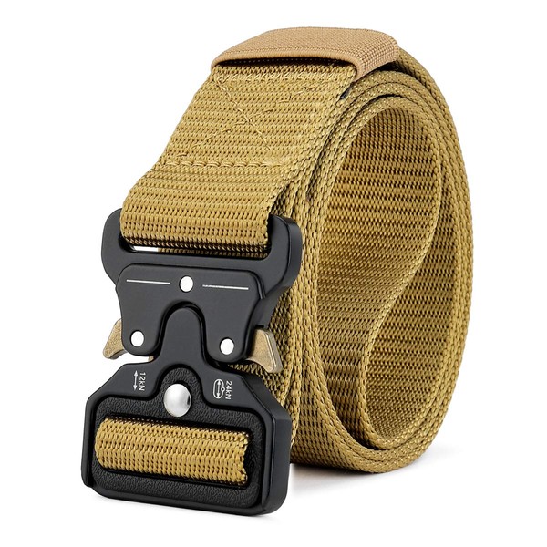 MOZETO Tactical Belts for Men Military Style Work Hiking Riggers