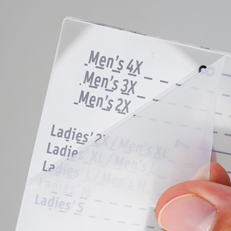 Tshirt Ruler Guide Left Chest Placement Tool T Shirt Ruler