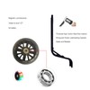 Woouagia 1 Pair Bike Training Wheels Mute Flash Wheels,Children Bicycle
