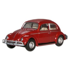 Oxford Diecast 76VWB002 Ruby Red VW Beetle