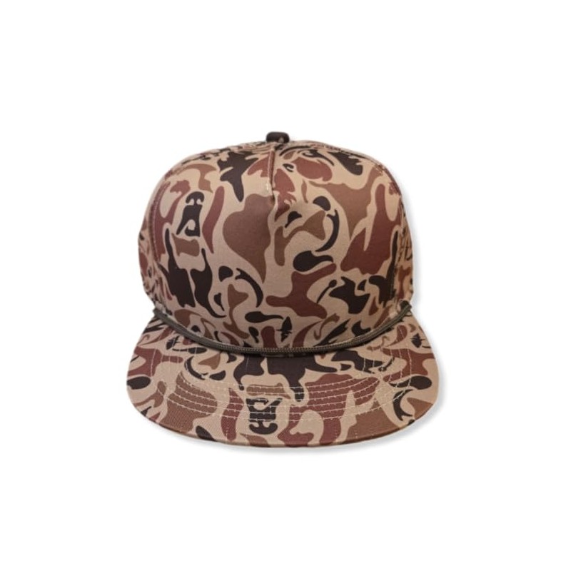 ThatsRad Camouflage Retro Rope Snapback Hat Camo Hunting 90's (Snoop)