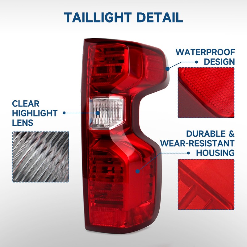 Gefitway Tail Light Assembly Compatible with 2019 2020 2021 2022