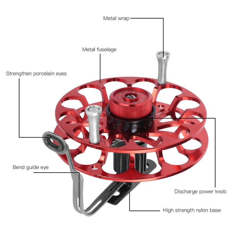 Fishing Gear Fishing Reel Portable Multifunction Allmetal Spinning Wind Fire