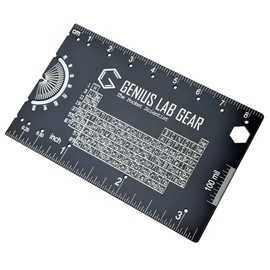 The Pocket Scientist - Small Metal Science Ruler Scale, Cool Tech Gadget Mini Multitool, Unique Techie/Geek/Nerdy STEM College Student Graduation Gift, 3 Inch Metric Imperial Tool Kit- Genius Lab Gear