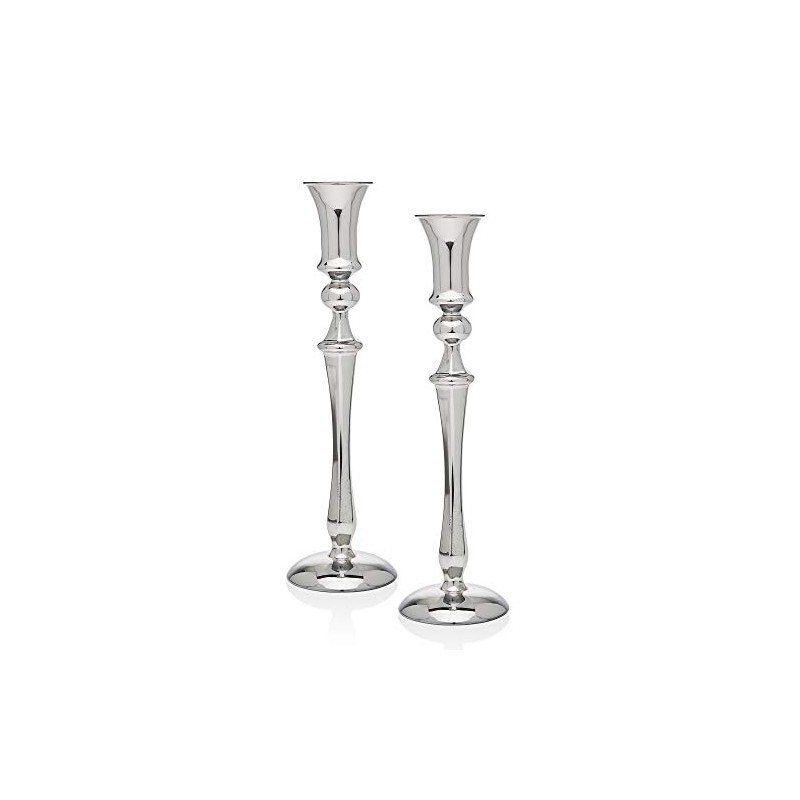 Godinger Candle Holder Set Wedding Holiday Decoration Chrome - Set