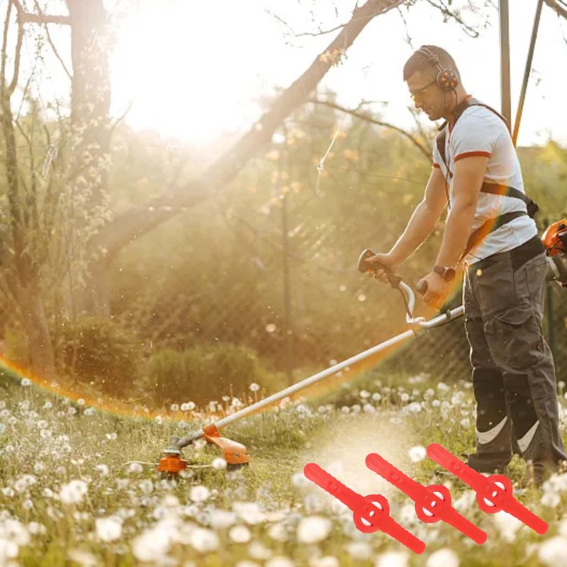 HIXNUG 36Pcs String Trimmer Head Blades Plastic Weed Trimmer Accessory