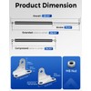 Gas Struts 25 inch 150lb with Brackets (2 Pack) -