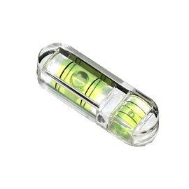 2Pcs/Set Mini Bubble Level 30x9x7mm Use for RV Tripod Camera Photo Frame Wall Leveler Inclinometer Acrylic Spirit Level Bubble Measuring Instruments Layout Tools