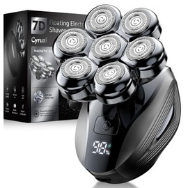 Head Shavers for Bald Men: Enhanced Detachable Head Shaver - IPX7 Waterproof Electric Razor for Men - 7D LED Display Rechargeable Shaving Grooming Kit (Hunter Green)