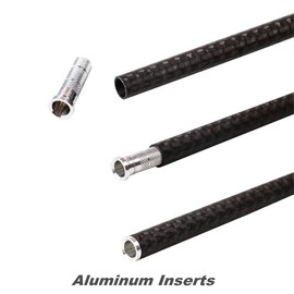 Zhan Yi Arrow Aluminum Inserts 100 Pack 0.244-.246''/6.2mm for Standard Arrows Compound Recurve Bow