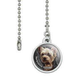 GRAPHICS & MORE Yorkshire Terrier Yorkie Dog Pet Ceiling Fan and Light Pull Chain