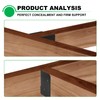 Andorm 2 Pack 4X6 Concealed Joist Hanger Bracket for Wood,