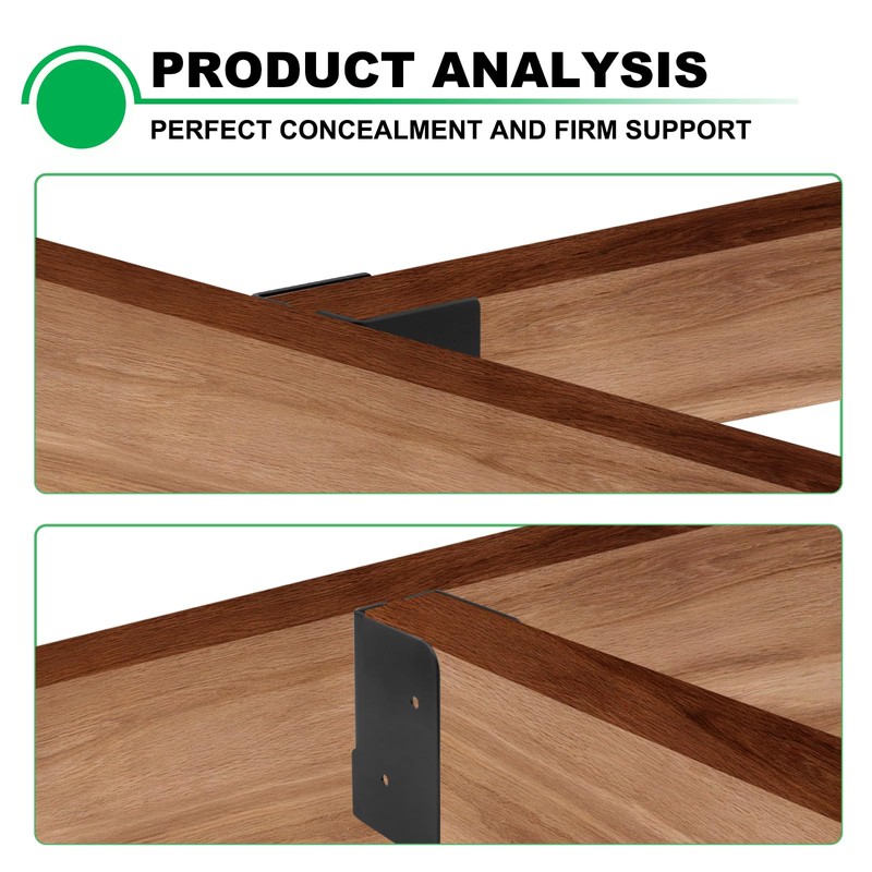 Andorm 2 Pack 4X6 Concealed Joist Hanger Bracket for Wood,