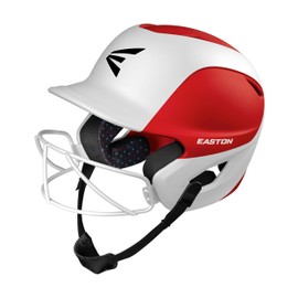 EASTON GHOST Softball Batting Helmet, Two-Tone Matt Red/White, Large/XLarge