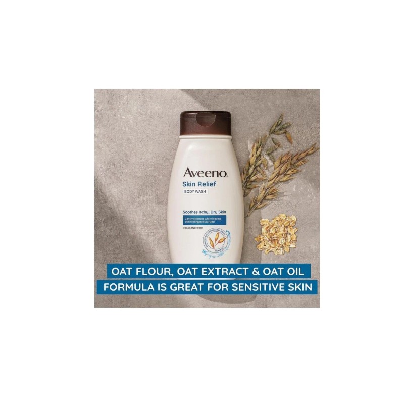 Aveeno Skin Relief Body Wash with Triple Oat Formula Soothes