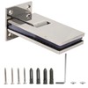 90 Degree Bathroom Door Clip Stainless Steel DoubleSided Shower Glass