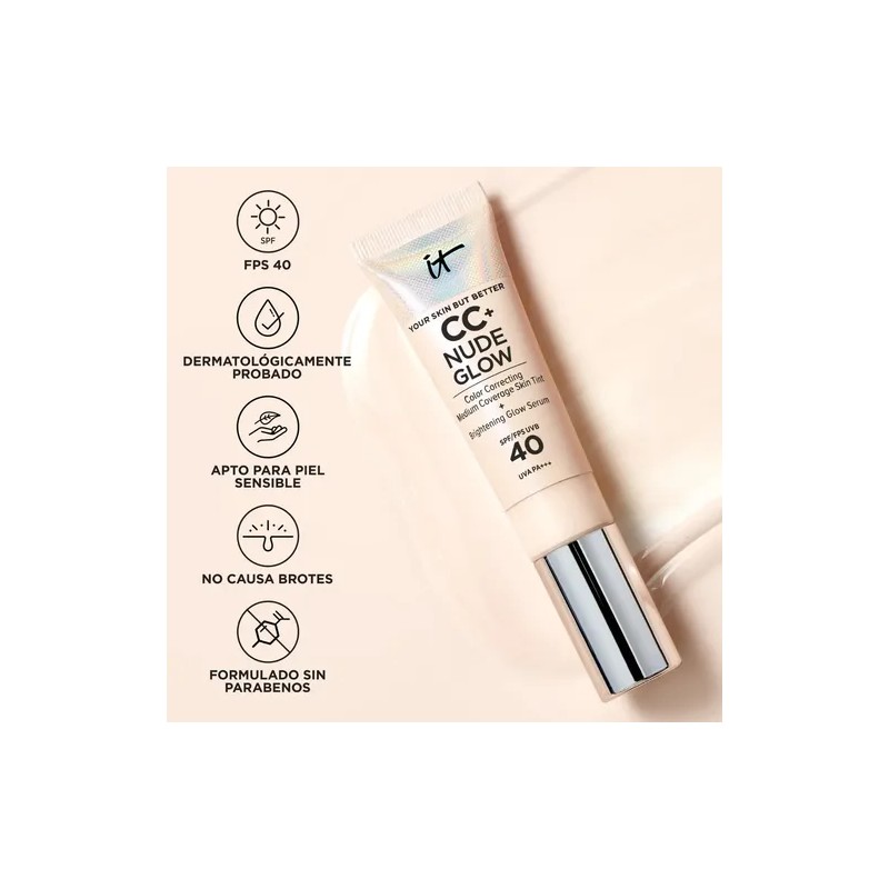 It Cosmetics Cc+ Nude Glow Foundation Base Maquillaje 32ml
